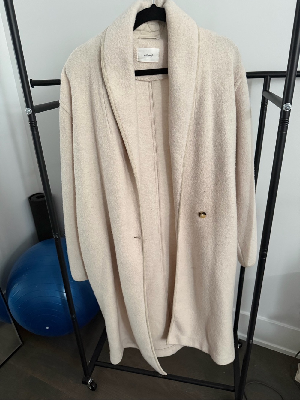 Wilfred Cream Shawl-Collar Coatigan
